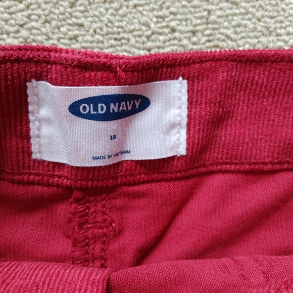 Old Navy red corduroy mini skirt - Picture 5 of 8